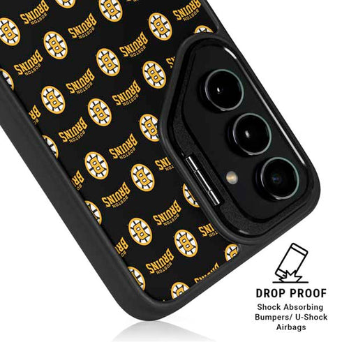 NHL Boston Bruins Pattern Galaxy S24 Plus Kickstand Case